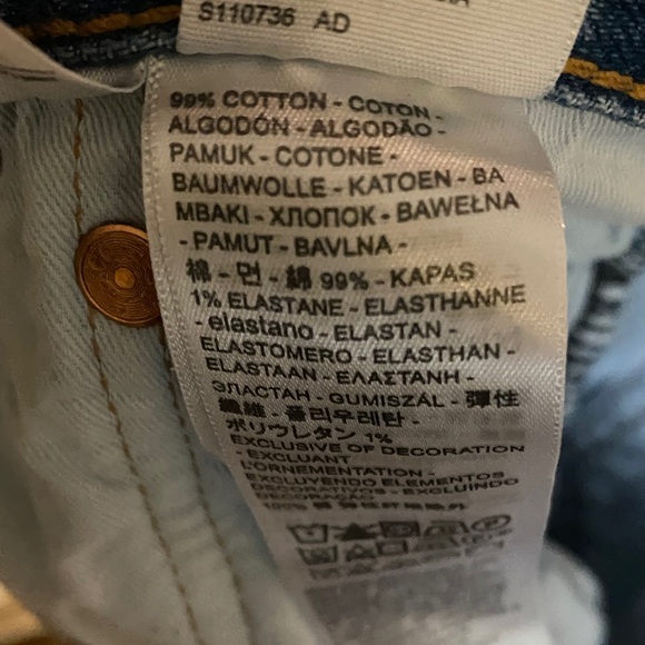 Levi’s Premium Denim 501 ‘93 Blue Jeans 36x30 lighter wash red tab cuff wear - Picture 10 of 11